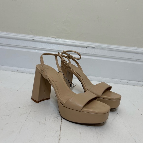 Nude Strappy Platform Sandals (Zara) - Picture 4 of 10